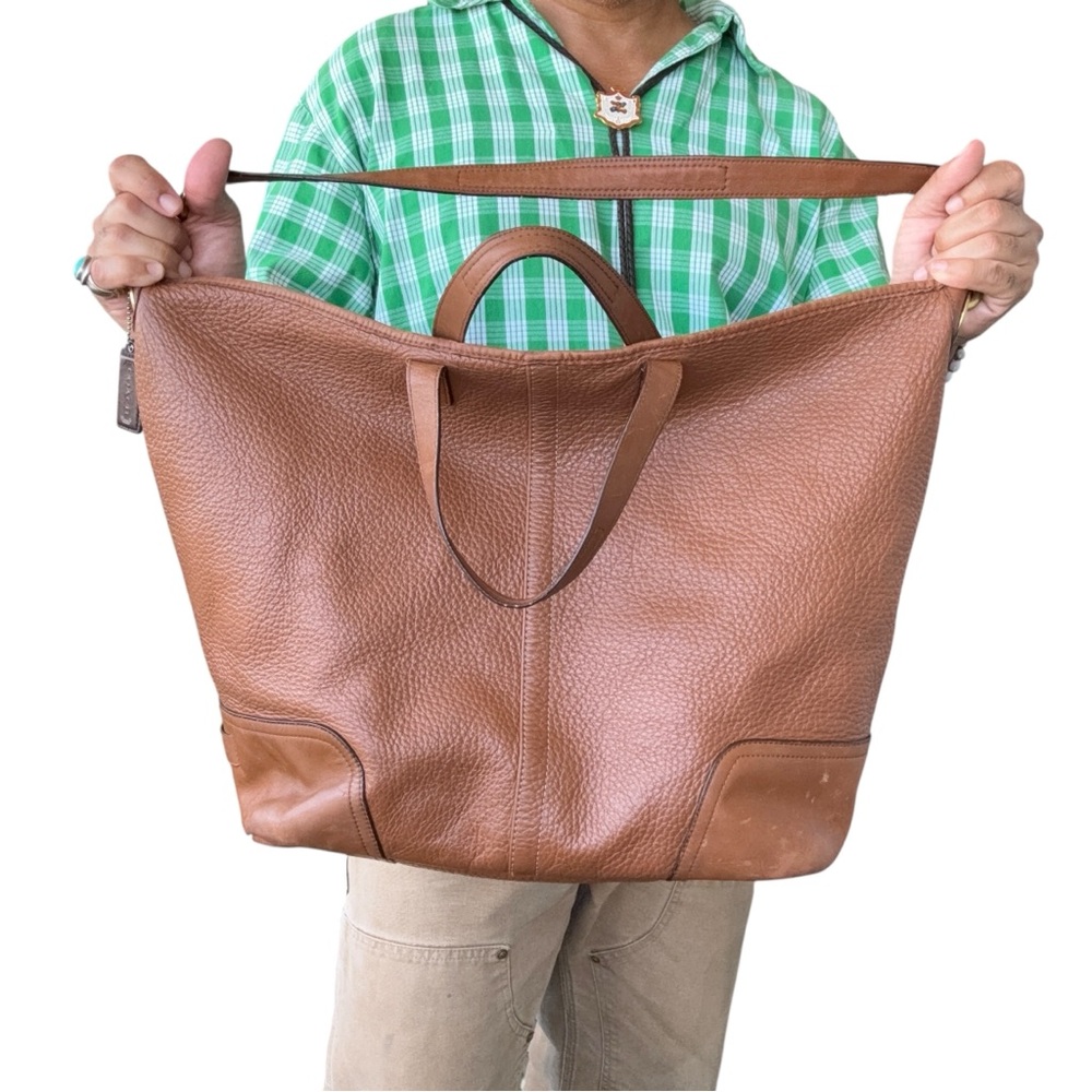 Brown Leather Men's Bag - Picture 4 of 13